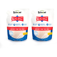 Redmond Real Salt - Ancient Fine Sea Salt, Unrefined Mineral Salt, 26 Ounce Pouch (2 Pack)
