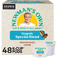 Newman's Own Organics Special Blend, Single-Serve Keurig K-Cup Pods, Medium Roast Coffee Pods, 48 Count