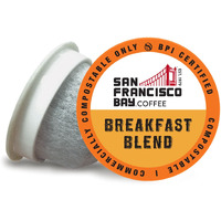 San Francisco Bay Compostable Coffee Pods - Breakfast Blend (120 Ct) K Cup Compatible Including Keurig 2.0, Medium Roast