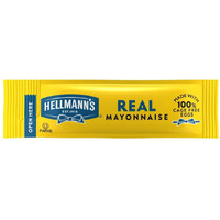 Hellmann's Real Mayonnaise Stick Packets Easy Open, Condiment For Sandwiches, Salads, Mayo Made With 100% Cage Free Eggs, Gluten Free, 0.38 Oz, Pack Of 210