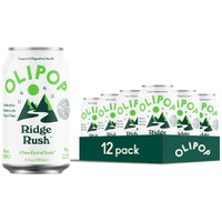 Olipop Prebiotic Soda, Ridge Rush, Blend Of Prebiotics, Botanicals, Plant Fiber, 12 Fl Oz (12 Cans)