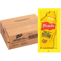 French's Classic Yellow Mustard Packets, 500 Count - One 500 Count Individual Yellow Mustard Packets, Perfect Single-Serve Size For Delivery And Takeout Orders