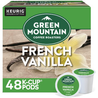 Green Mountain Coffee Roasters French Vanilla Coffee, Keurig Single-Serve K-Cup Pods, Light Roast, 48 Count