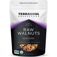 Terrasoul Superfoods Raw Organic Walnuts, 16 Oz - Chandler Variety | Fresh | Light Color