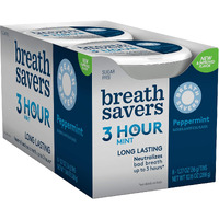 Breath Savers Peppermint Sugar Free Breath Mints Tins, 1.27 Oz (8 Count)