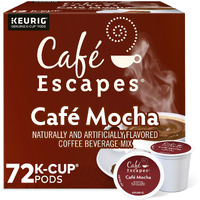 Cafe Escapes Cafe Mocha Keurig Single-Serve K-Cup Pods, 72 Count (6 Packs Of 12)
