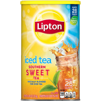Lipton Iced Tea Mix Southern Sweet Tea 28 Qt, Pack Of 4, 3584 Ounce