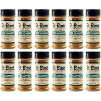 St Elmo Steak House Seasoning, Flavorful Rub For Steaks, Burgers, Chicken, Seafood, And More - 12 Pack