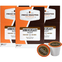 Fresh Roasted Coffee, Anniversary Blend, Medium Roast, Kosher, K-Cup Compatible, 72 Pods