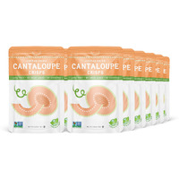 Natures Turn Freeze-Dried Fruit Snacks, Cantaloupe Crisps, Pack Of 12 (0.53 Oz Each)