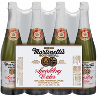 Martinelli Sparkling Apple Cider, 25.4 Oz.Bottles, 4 Pk.