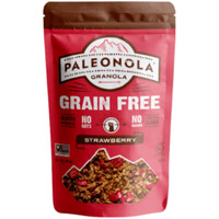 Paleonola - Grain Free Granola Strawberry Flavor - Non-Gmo, Grain, Soy, Gluten, Dairy Free - Low Carb Protein Snack For A Healthy Breakfast