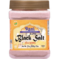 Rani Black Salt Powder (Kala Namak) Mineral 32Oz (2Lbs) 908G Bulk Pet Jar ~ Unrefined, Pure And Natural | Vegan | Gluten Friendly | Non-Gmo | Indian Origin | Perfect For Tofu Scramble