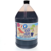 Hypothermias Black Cherry Ready To Use Gallon (128 Fl. Oz) Hawaiian Snow Cone Flavors Syrup - Shaved Ice, 100% Pure Cane Sugar