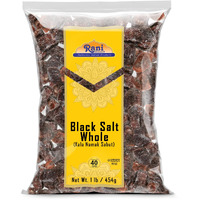 Rani Black Salt Raw Whole (Kala Namak) Mineral 16Oz (1Lb) 454G ~ Unrefined, Pure And Natural | Vegan | Gluten Friendly | Non-Gmo | Indian Origin | Kosher | Perfect For Tofu Scramble