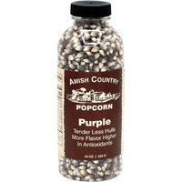 Amish Country Popcorn | 14 Oz Bottle | Purple Popcorn Kernels | Old Fashioned, Non-Gmo And Gluten Free (14 Oz Bottle)