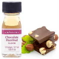 Lorann Chocolate Hazelnut Ss Flavor Flavor, 1 Dram Bottle (.0125 Fl Oz - 3.7Ml - 1 Teaspoon) - 2 Pack
