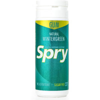 Spry Fresh Natural Xylitol Chewing Gum Dental Defense System Aspartame-Free Sugar Free Gum (Wintergreen, 27 Count - Pack Of 1)