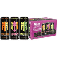 Reign Total Body Fuel Variety Pack, Reign Orange Dreamsicle, Reign Reignbow Sherbet, Reign White Gummy Bear, Fitness & Performance Drink, 16 Fl Oz (Pack Of 12)