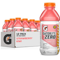 Gatorlyte Zero Electrolyte Beverage, Strawberry Kiwi, Zero Sugar Hydration, Specialized Blend Of 5 Electrolytes, No Artificial Sweeteners Or Flavors, 20 Oz Bottles (Pack Of 12)