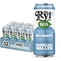 Ryl Iced Tea, Wallen's Sweet, Antioxidant Superblend, Zero Sugar, Low Carb, Low Calorie Iced Tea, 16.0 Fl Oz (12-Pack)