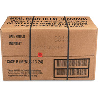 Sopakco 12Ct Us Military Surplus Mre Meals Ready To Eat 2021 Inspect B Case Menus 13-24