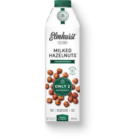 Elmhurst 1925 Milked Hazelnuts Unsweetened Hazelnut Milk, 32 Ounce (Pack Of 6)