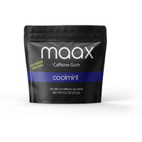 Maax Caffeine Energy Gum | 125Mg Of Caffeine Per Piece | Coolmint | 125 Total Pieces Per Bag | Focus Supplement