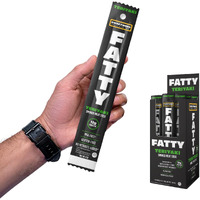 Fatty Meat Sticks, Grass-Fed Beef, High Protein Snack, Camping, Sports, Road Trip, Low Carb, Gluten Free, Msg Free, Nitrate Free, Teriyaki Flavor, 2 Ounce (Pack Of 20)