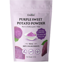 Grelim Premium Purple Sweet Potato Powder 8 Oz, Pure Natural Ube (Purple Yam) Powder Gluten Free Vegan Non-Gmo Purple Food Coloring Powder 227G