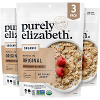 Purely Elizabeth Superfood Oats, Original, Amaranth, Quinoa Flakes, Flax Seeds, Chia Seeds,Gluten-Free, Non-Gmo, 10Oz (3 Ct.)
