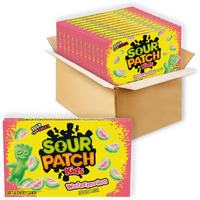 Sour Patch Kids Watermelon Soft & Chewy Candy, Halloween Candy, 12 - 3.5 Oz Boxes