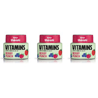 Ninja Thirsti Flavored Water Drops, Vitamins With Vitamins B3, B6, B12, Berry Punch, 3 Pack, Zero Calories, Zero Sugar, 2.07 Fl Oz, Makes 17, 12Oz Drinks, Wcfbrpnam
