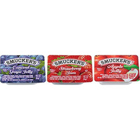 Smucker's Grape Jelly, Apple & Mixed Fruit, 0.5 Ounce (Pack Of 200)