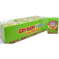 Cry Baby Tears Extra Sour Candy, Five Flavors, 1.98-Ounce Boxes (Pack Of 24)