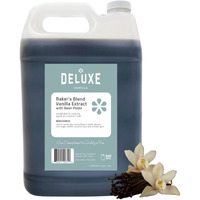 Deluxe Vanilla Vanilla Bean Paste Bulk 128 Oz, Bakers Blend Vanilla Extract With Vanilla Bean Paste Made With Real Vanilla Beans (1 Gallon) Substitute For Pure Vanilla Extract