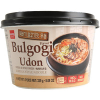 Wang Korean Bbq Bulgogi Flavored Udon Noodle Bowl, Rich And Sweet, 8.08 Ounce, 6 Cups Of Noodles
