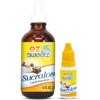 Concentrated Liquid Sucralose Sweetener, 4Oz/120Ml (2900 Servings) | One Travel Size Bottle 0.5Oz/15Ml (360 Servings)