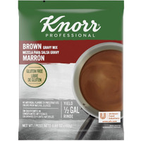 Knorr Professional Brown Gravy Mix Vegan, Gluten Free, No Artificial Flavors Or Preservatives, No Added Msg, Dairy Free,Colors From Natural Sources, 6.83 Oz, Pack Of 6