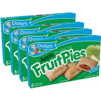 Drake's Fruit Pies 32 Individually Wrapped Pies Apple, 4 Ounce