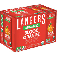 Langers Organic Flavored Sparkling Water, Blood Orange, 12 Ounce (Pack Of 8)