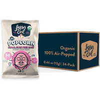 Lesserevil Himalayan Pink Salt Organic Popcorn, Premium Quality, Minimally Processed, No Vegetable Oil, 0.46 Oz, Pack Of 24