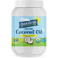 Carrington Farms Organic Virgin Cold Pressed Coconut Oil For Cooking, Nutrient Dense, Unrefined, Perfect For Baking Or Sauteing Vegetables, 54 Fl Oz