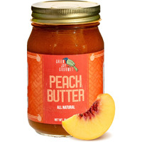 Green Jay Gourmet Peach Butter - All-Natural, Gluten-Free Fruit Spread - Peach Spread With Peaches & Spices - Gourmet Fruit Butter - No Corn Syrup, Preservatives Or Trans-Fats - 19 Ounces