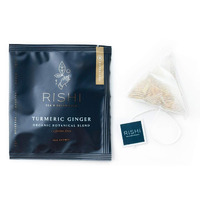 Rishi Tea Turmeric Ginger Herbal Tea | Immune Support, Usda Certified Organic, Caffeine-Free, Ayurvedic, Energy-Boosting, Citrus Flavors For Taste | 50 Sachet Tea Bags