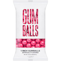 Candy Envy - Shimmer Pink 1 Inch Gumballs - 2Lb Bag - Approximately 113 Gumballs Per Bag - North American Made & Kosher Certified