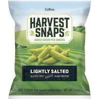 Harvest Snaps Veggie Chips (Lightly Salted Snack Crisps) | Powered By Plant Protein, Gluten Free, Non-Gmo Baked Vegetable Crisps | Made In Usa (24 Snack Packs)