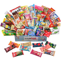50 Japanese Candy & Snack Box Set 10 Japanese Kitkat Assortment And 40 Popular Sweets (Gift Box)
