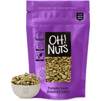 Pumpkin Seeds | Roasted Salted | 3 Lb | No Shell Pepitas | Packed In New York Zip-Seal Bag For Exceptional Freshness By Oh Nuts