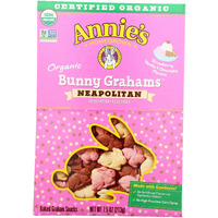 Annie's Homegrown Organic Neapolitan Flavored Bunny Graham, No Synthetic Preservatives, 7.5 Ounces (Pack Of 12)